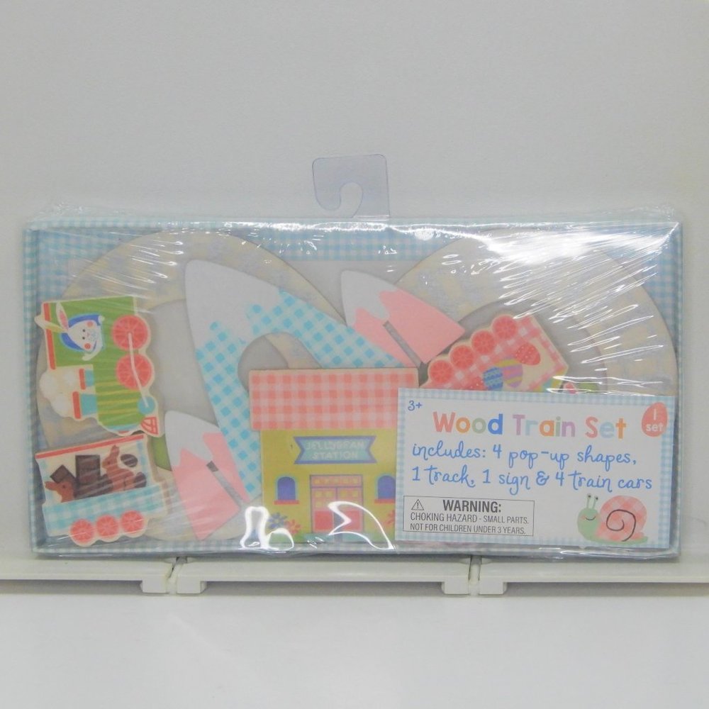 Horizon Group Wood Train Set 10 Pieces Play Set